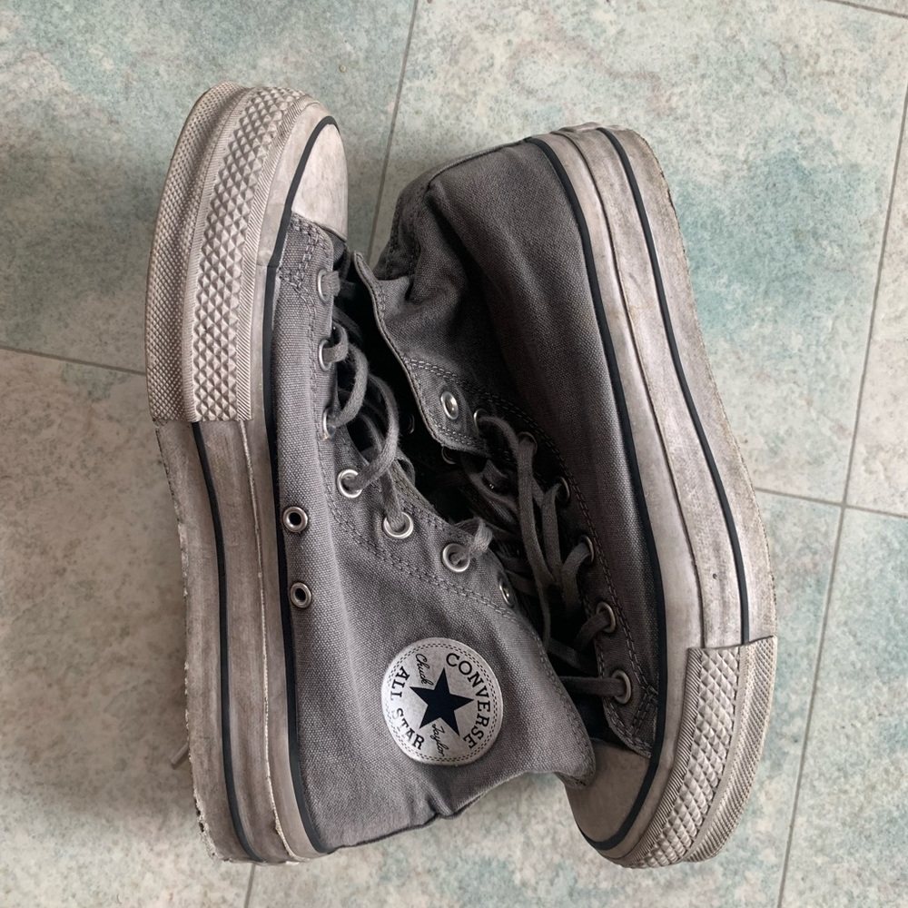 Converse Chuck Taylor All Star Lift Smoked Canvas High Top - Picture 6 of 7